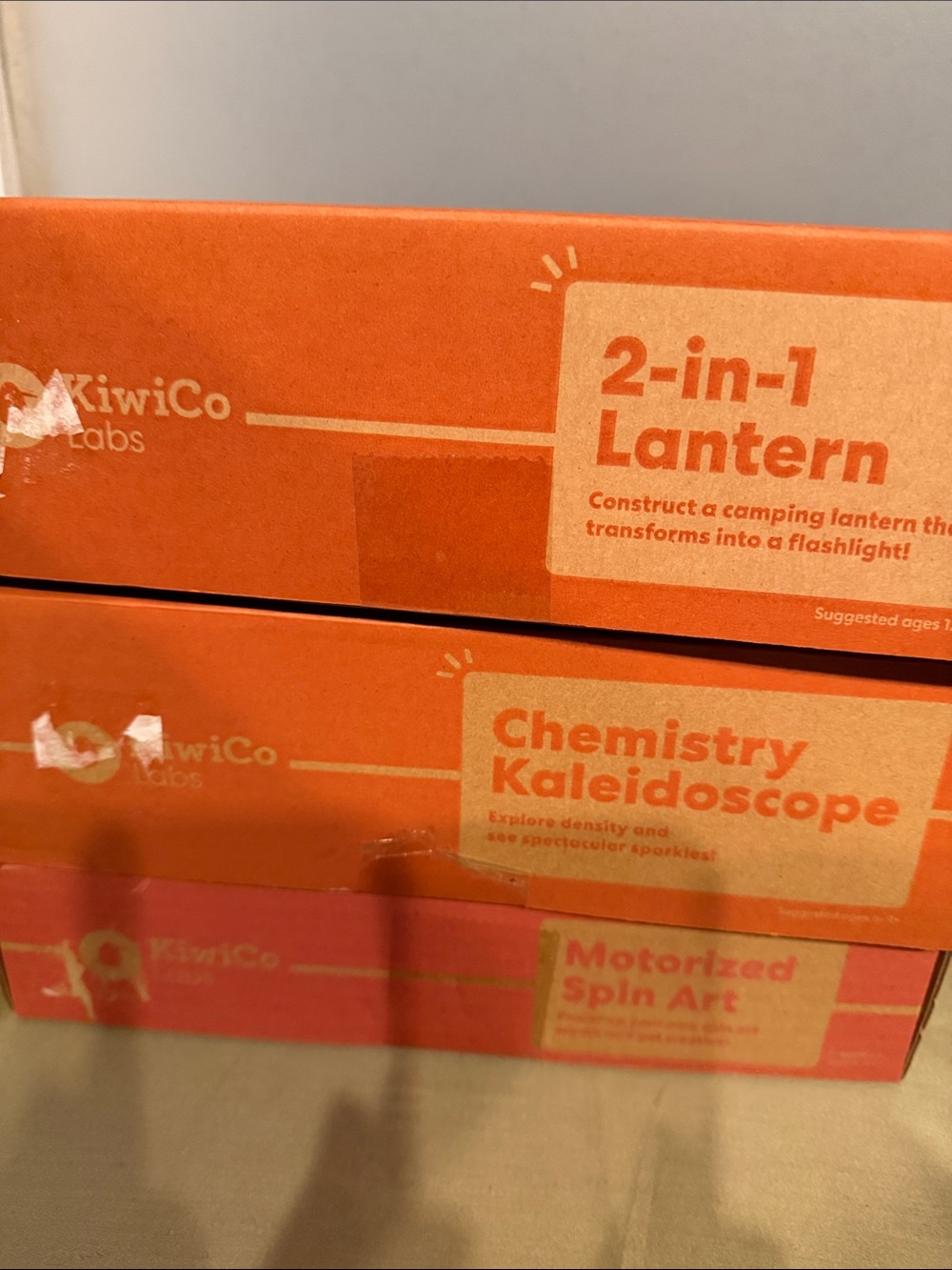 KiwiCo Labs STEM Craft Kits Bundle - 3 new sealed Crates
